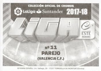 2017-18 Panini LaLiga Santander Este Stickers #593 Daniel Parejo Back
