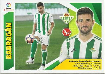 2017-18 Panini LaLiga Santander Este Stickers - Últimos Fichajes #3 Antonio Barragan Front