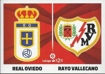 2017-18 Panini LaLiga Santander Este Stickers - LaLiga 1/2/3 #8 Escudos Oviedo / Rayo Vallecano Front