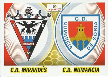 2016-17 ESTE Spanish Liga - LaLiga 2 #7 Escudos Mirandés / Numancia Front
