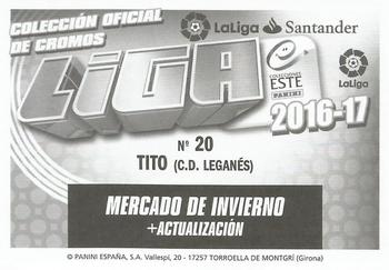 2016-17 ESTE Spanish Liga - Mercado de Invierno #20 Tito Back