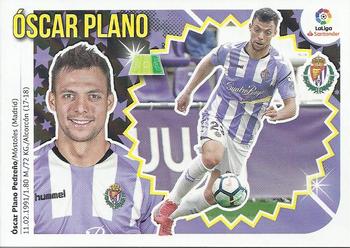 2018-19 Panini LaLiga Santander Este Stickers - Valladolid #15 Oscar Plano Front