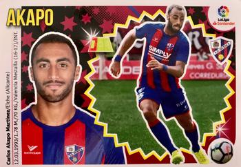 2018-19 Panini LaLiga Santander Este Stickers - SD Huesca #4 Akapo Back