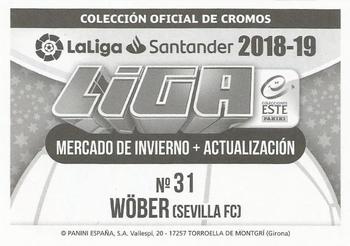 2018-19 Panini LaLiga Santander Este Stickers - Mercado de Invierno + Actualización #31 Maximilian Wober Back