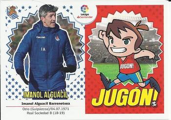 2018-19 Panini LaLiga Santander Este Stickers - Mercado de Invierno + Actualización #42 Imanol Alguacil / Jugon Mascot Front