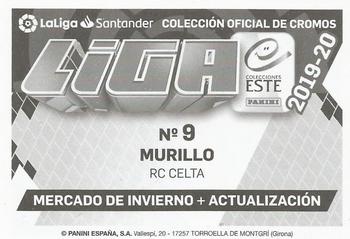 2019-20 Panini LaLiga Santander Este Stickers - Mercado de Invierno #9 Jeison Murillo Back