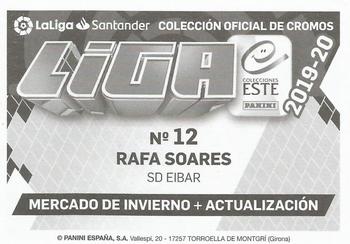 2019-20 Panini LaLiga Santander Este Stickers - Mercado de Invierno #12 Rafa Solares Back