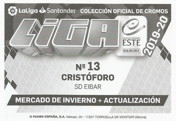 2019-20 Panini LaLiga Santander Este Stickers - Mercado de Invierno #13 Sebastian Cristóforo Back