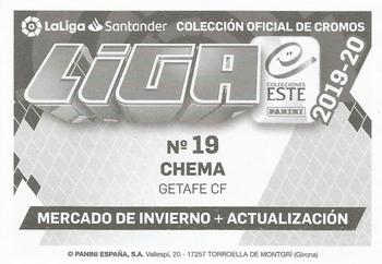 2019-20 Panini LaLiga Santander Este Stickers - Mercado de Invierno #19 Chema Back