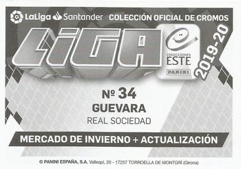 2019-20 Panini LaLiga Santander Este Stickers - Mercado de Invierno #34 Ander Guevara Back