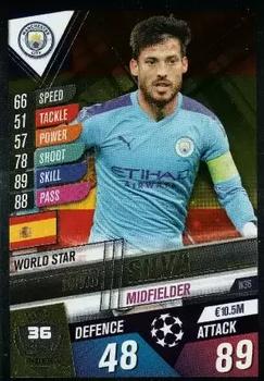 2019-20 Topps Match Attax 101 #W36 David Silva Front