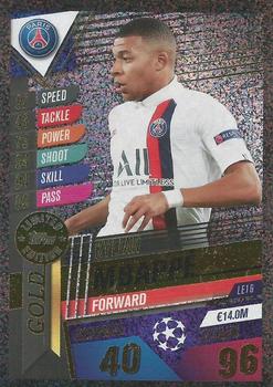 2019-20 Topps Match Attax 101 - Gold Limited Edition #LE1G Kylian Mbappé Front