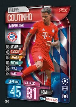 2019-20 Topps On-Demand Match Attax UEFA Champions League #OD2 Philippe Coutinho Front