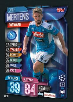 2019-20 Topps On-Demand Match Attax UEFA Champions League #OD8 Dries Mertens Front