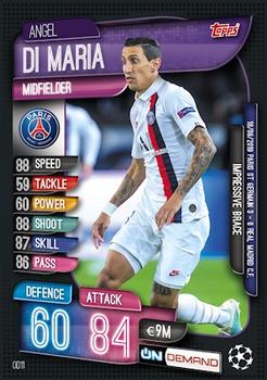 2019-20 Topps On-Demand Match Attax UEFA Champions League #OD11 Angel Di Maria Front