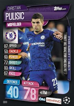2019-20 Topps On-Demand Match Attax UEFA Champions League #OD33 Christian Pulisic Front