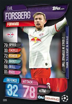 2019-20 Topps On-Demand Match Attax UEFA Champions League #OD35 Emil Forsberg Front