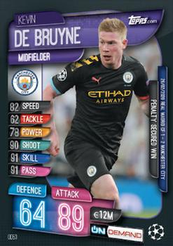2019-20 Topps On-Demand Match Attax UEFA Champions League #OD53 Kevin De Bruyne Front