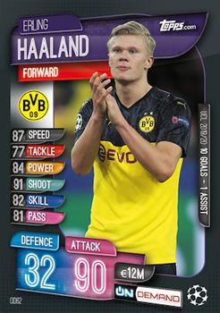 2019-20 Topps On-Demand Match Attax UEFA Champions League #OD62 Erling Haaland Front