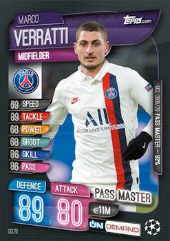 2019-20 Topps On-Demand Match Attax UEFA Champions League #OD70 Marco Verratti Front