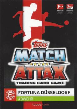 2019-20 Topps Match Attax Bundesliga Action #474 Matthias Zimmermann Back