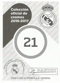 2016-17 Panini Real Madrid Stickers #21 Alineación 3ª Equipación Back
