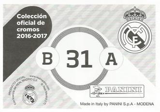 2016-17 Panini Real Madrid Stickers #31 Lucas Vazquez / Mariano Back
