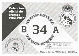 2016-17 Panini Real Madrid Stickers #34 Danilo / Rubén Yañez Back