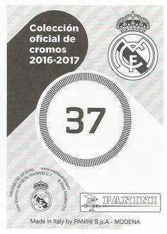 2016-17 Panini Real Madrid Stickers #37 Zinedine Zidane Back