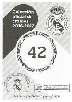 2016-17 Panini Real Madrid Stickers #42 Keylor Navas Back