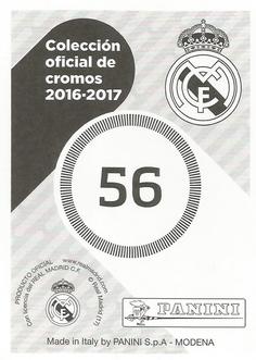 2016-17 Panini Real Madrid Stickers #56 Sergio Ramos Back