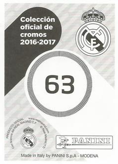2016-17 Panini Real Madrid Stickers #63 Raphaël Varane Back