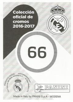 2016-17 Panini Real Madrid Stickers #66 Nacho Fernandez Back
