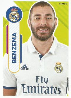 2016-17 Panini Real Madrid Stickers #80 Karim Benzema Front