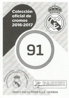 2016-17 Panini Real Madrid Stickers #91 Gareth Bale Back