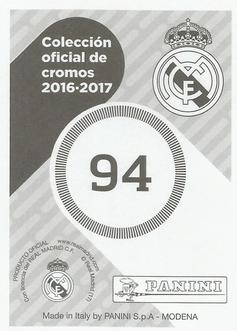 2016-17 Panini Real Madrid Stickers #94 Gareth Bale Back