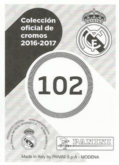 2016-17 Panini Real Madrid Stickers #102 Kiko Casilla Back