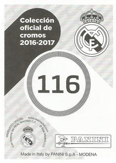 2016-17 Panini Real Madrid Stickers #116 Mateo Kovacic Back