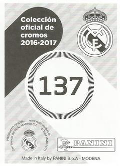 2016-17 Panini Real Madrid Stickers #137 Asensio Back