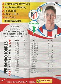 2015-16 Panini Megacracks #47 Fernando Torres Back