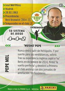 2015-16 Panini Megacracks Liga BBVA #83 Pepe Mel Back