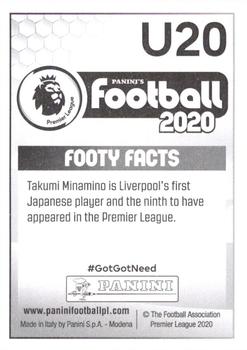 2019-20 Panini Football 2020 - Transfer Update #U20 Takumi Minamino Back