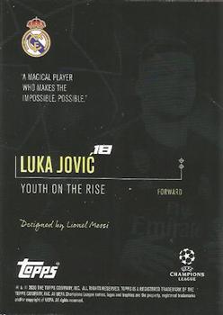 2020 Topps Designed by Lionel Messi #NNO Luka Jović Back