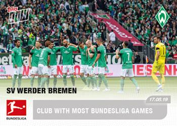 2019-20 Topps Now Bundesliga English #2 SV Werder Bremen Front