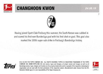 2019-20 Topps Now Bundesliga English #7 Kwon Chang-hoon Back