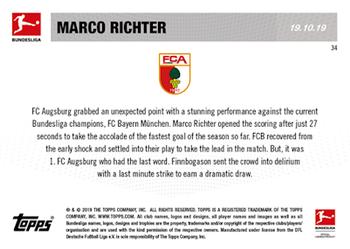 2019-20 Topps Now Bundesliga English #34 Marco Richter Back