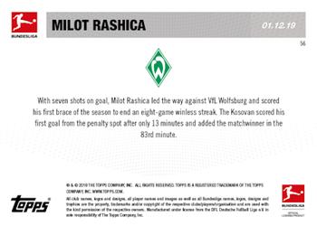 2019-20 Topps Now Bundesliga English #56 Milot Rashica Back