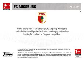 2019-20 Topps Now Bundesliga English #80 FC Augsburg Back