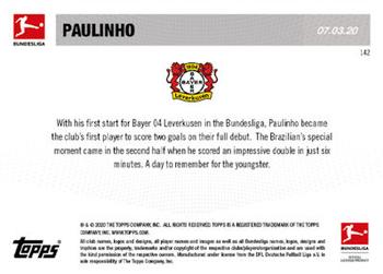 2019-20 Topps Now Bundesliga English #142 Paulinho Back