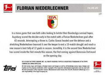 2019-20 Topps Now Bundesliga English #177 Florian Niederlechner Back